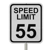 55 mph speed limit sign 