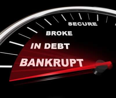Bankruptcy debt gauge
