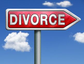 Divorce roadsign